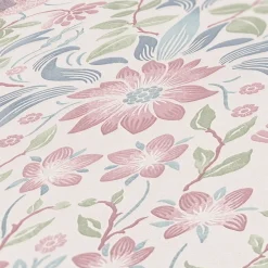 Vliestapete Floral Ornamente Weiß Rosa Blau 39075-3