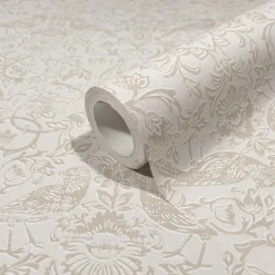 Vliestapete Floral Ornamente Grau Beige 47625