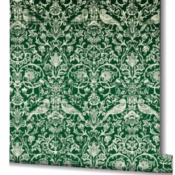 Vliestapete Floral Ornamente Grün Creme 47624
