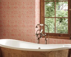 Vliestapete Floral Ornamente Beige Orange 47622