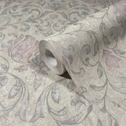 Vliestapete Floral Ornamente Beige Grau Rosa 35152