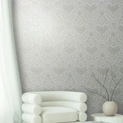 Vliestapete Floral Ornamente Creme Beige Grau 35168