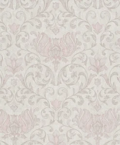 Vliestapete Floral Ornamente Beige Creme Rot 35149