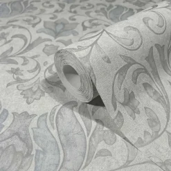 Vliestapete Floral Ornamente Creme Beige Grau 35147