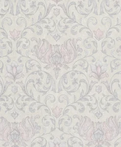 Vliestapete Floral Ornamente Beige Grau Rot 35150