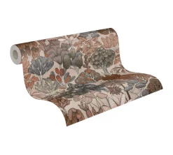 Vliestapete Floral Palmen beige orange 37757-5