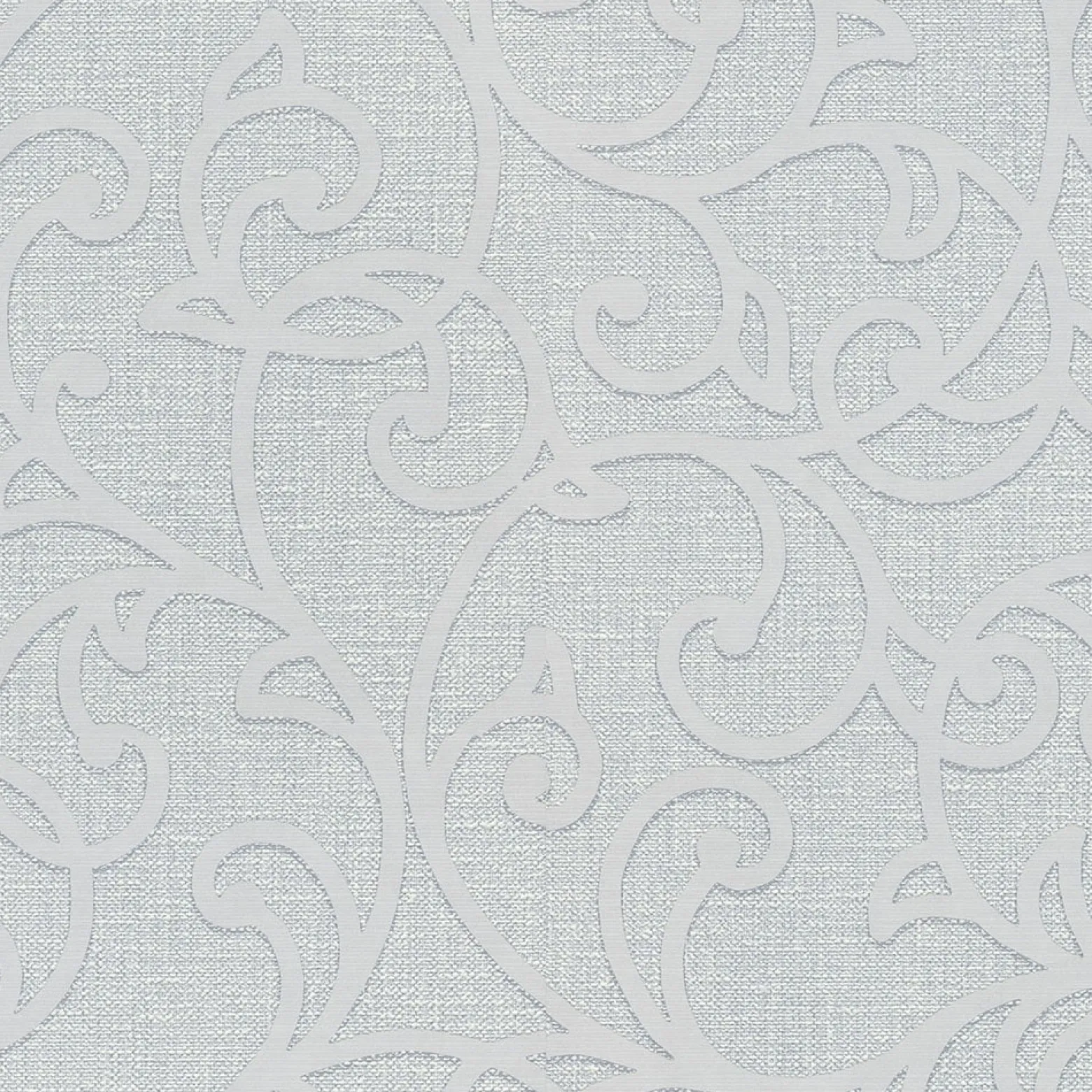 Vliestapete Floral Ranken Blau Creme Metallic 10467-10