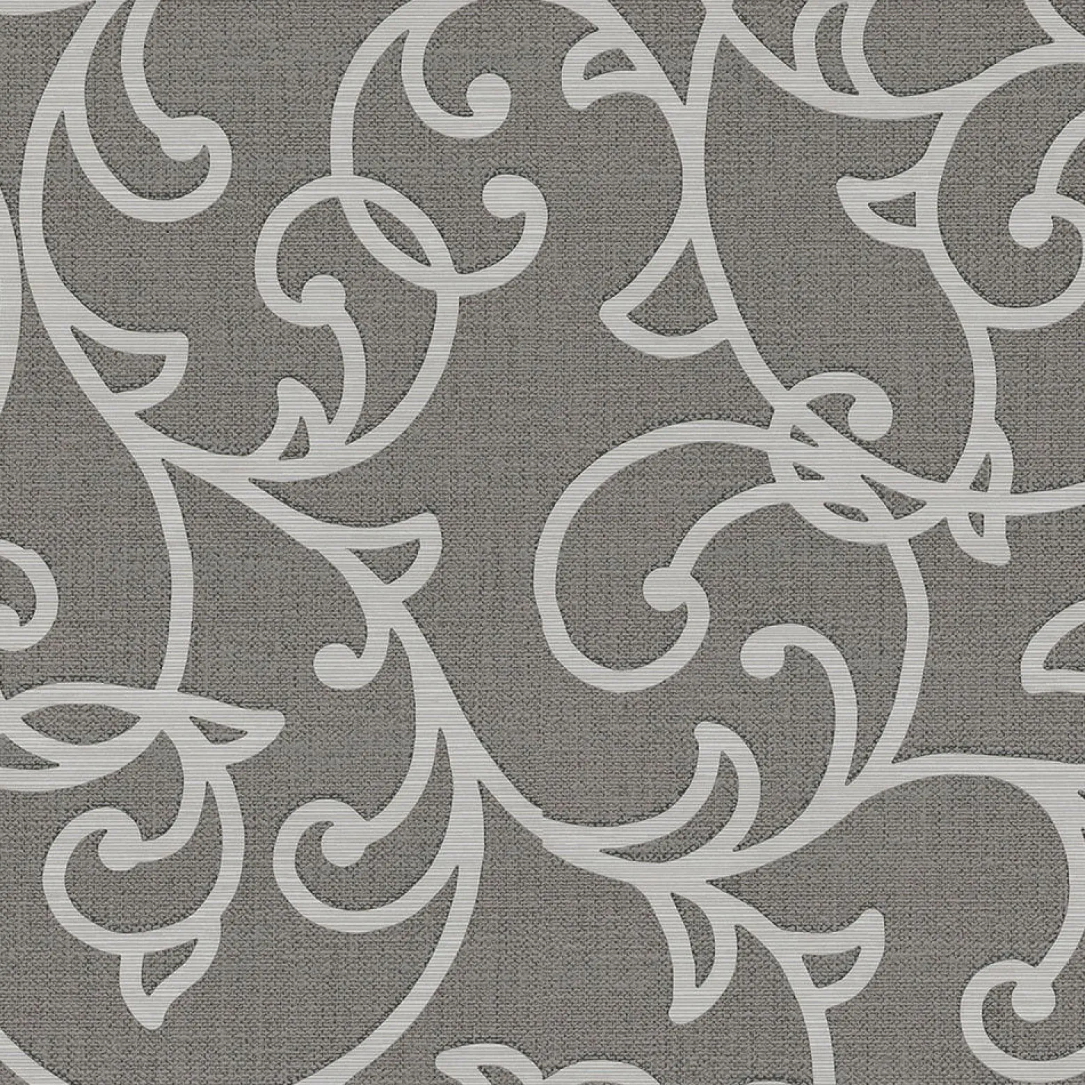 Vliestapete Floral Ranken Braun Creme Metallic 10467-11