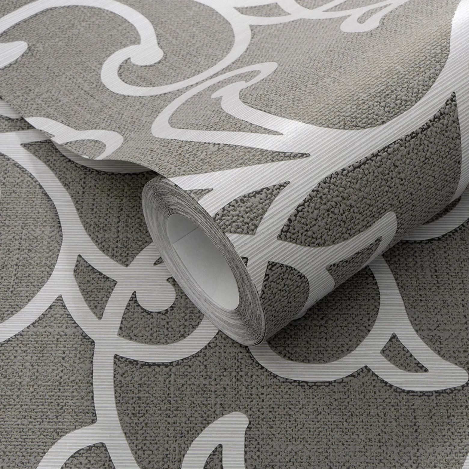 Vliestapete Floral Ranken Braun Creme Metallic 10467-11