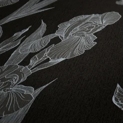 Vliestapete Floral schwarz grau 37526-2