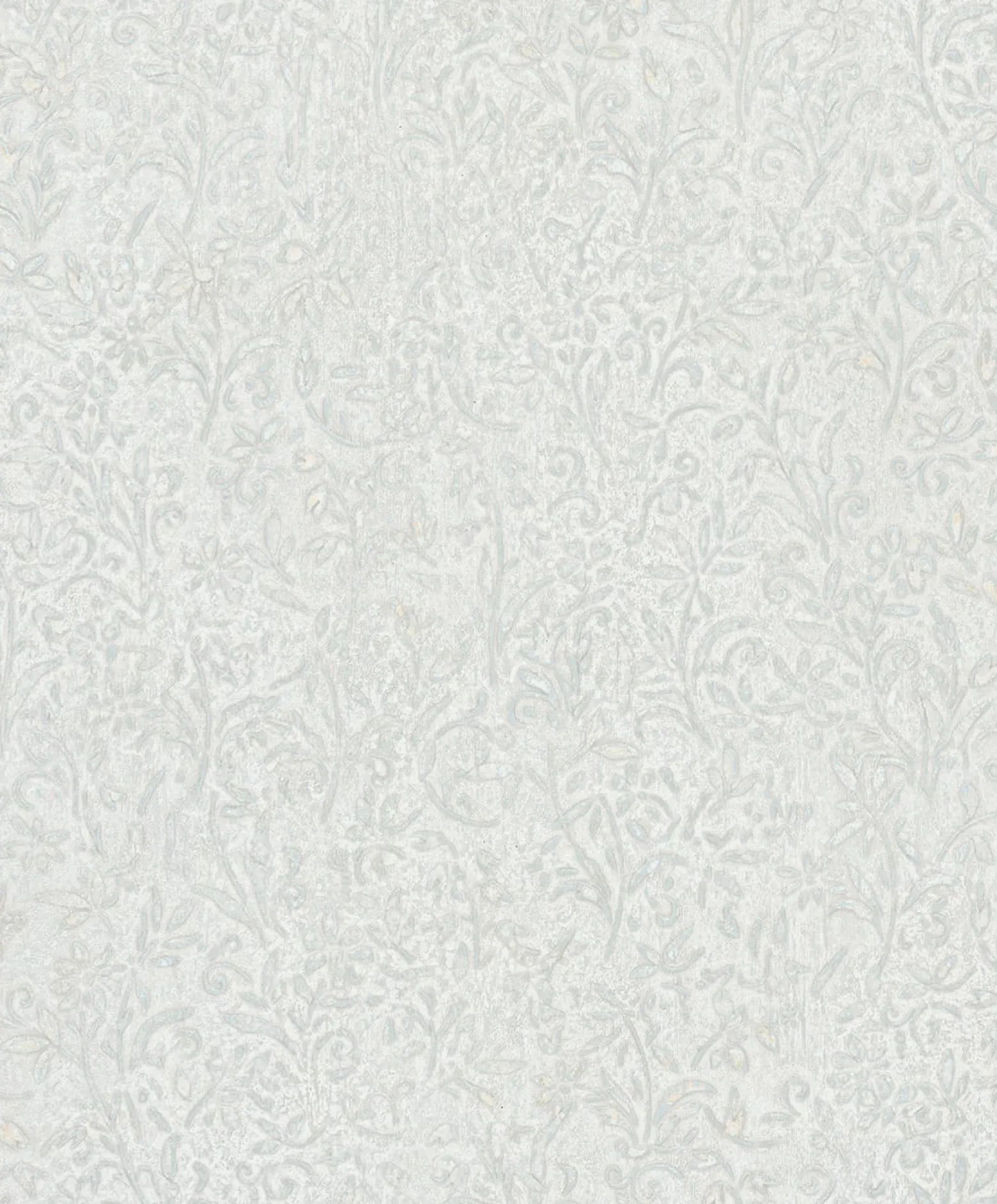 Vliestapete Floral Shabby Grau Blau Metallic 35529