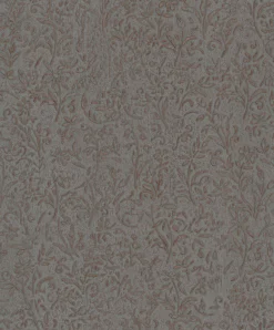 Vliestapete Floral Shabby Grau Kupfer Metallic 35534
