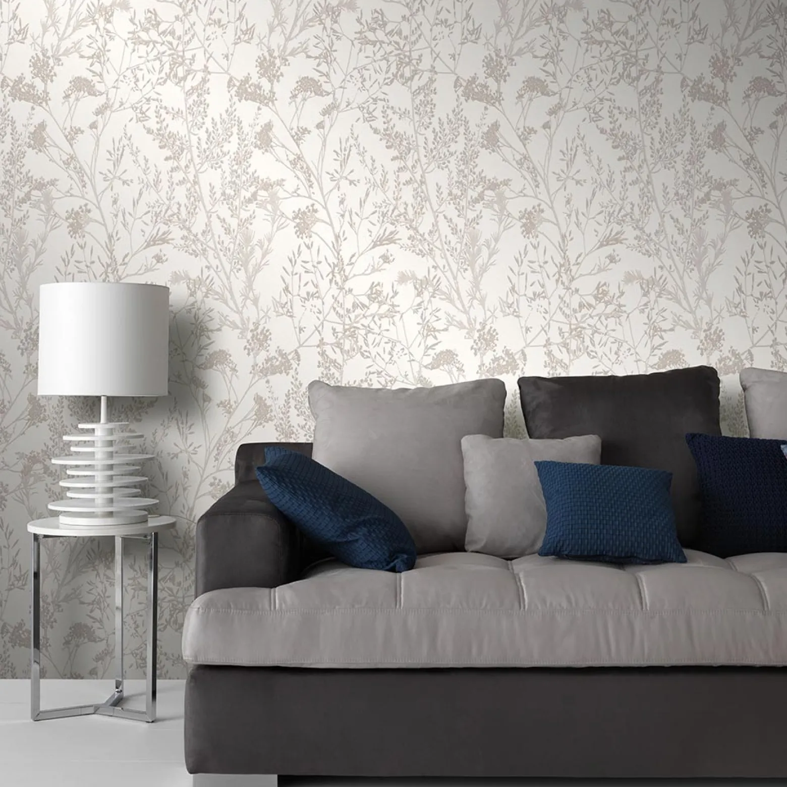 Vliestapete Floral Sträucher creme beige 10251-14