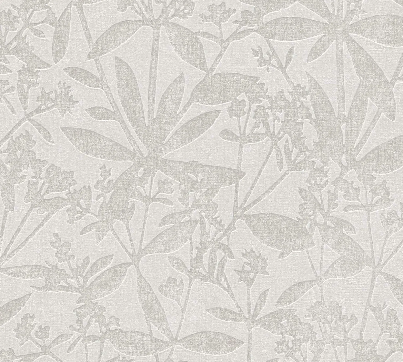 Vliestapete Floral Struktur Meliert Grau Creme 38924-3