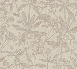 Vliestapete Floral Struktur Meliert Beige Braun 38924-2