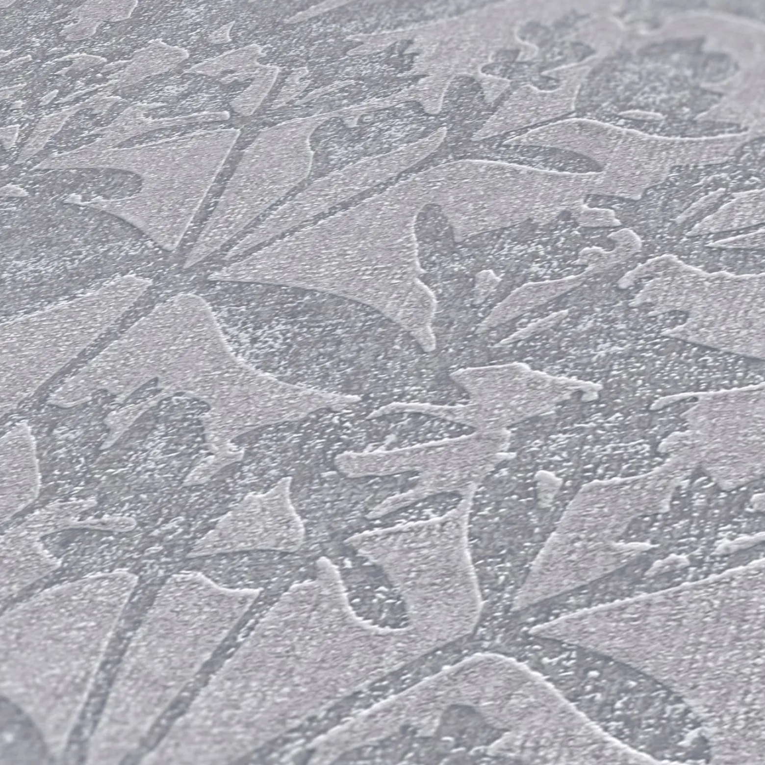 Vliestapete Floral Struktur Meliert Grau Blau 38924-4
