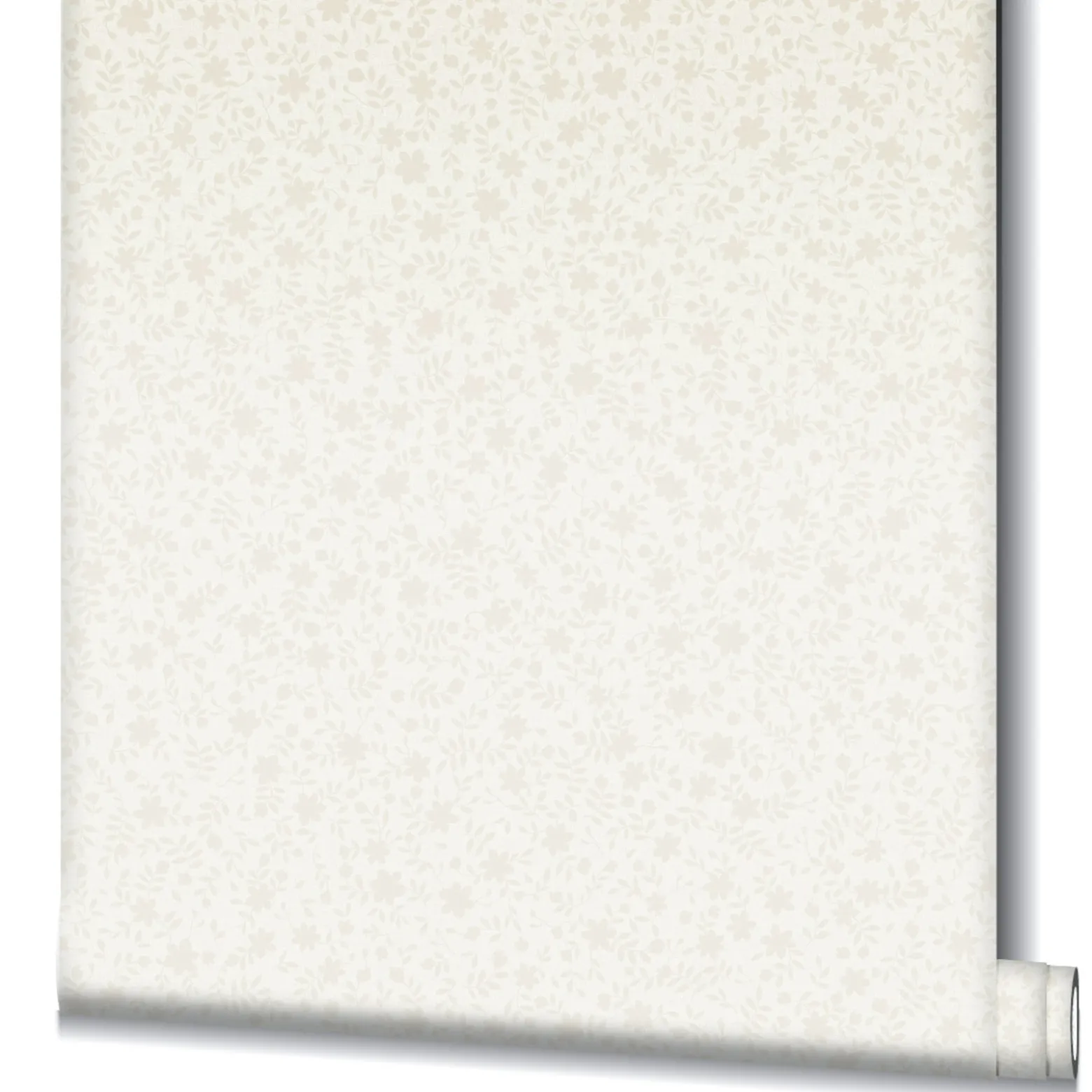 Vliestapete Floral Textiloptik Blumen Creme 47643