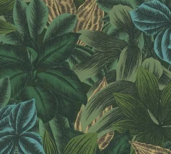 Vliestapete Floral Tropen Exotik Grün Gelb 39222-4