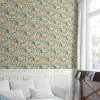Vliestapete Floral Tropisch Weiß Orange Grün A63801