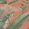 Vliestapete Floral Tropisch Orange Grün 39436-2