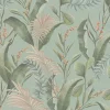 Vliestapete Floral Tropisch Türkis Grün 39436-4