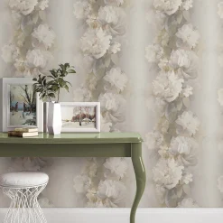 Vliestapete Floral Vintage Braun Beige Creme 10513-37