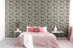 Vliestapete Floral Vintage Blumen Rosa Grün 39426-2