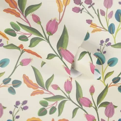 Vliestapete Floral Vintage Creme Bunt 78211-1