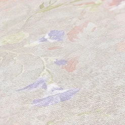 Vliestapete Floral Vintage Grau Weiß 38636-4