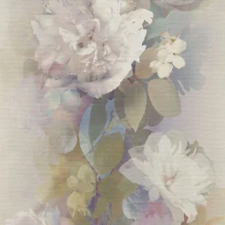 Vliestapete Floral Vintage Lila Grün Creme 10513-09
