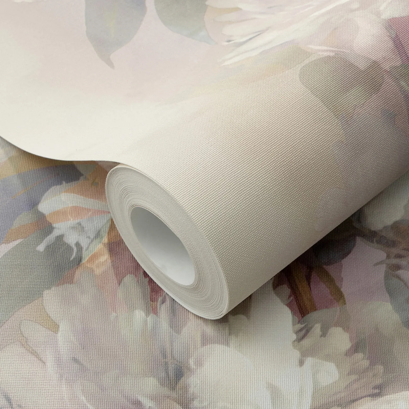 Vliestapete Floral Vintage Lila Grün Creme 10513-09