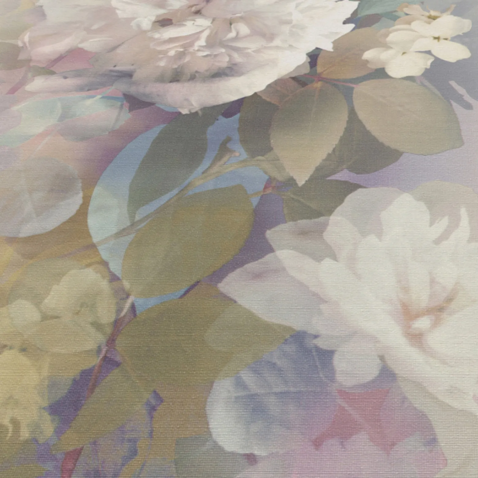 Vliestapete Floral Vintage Lila Grün Creme 10513-09