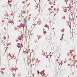 Vliestapete Floral Wildblumen Creme Lila Orange 10561-22