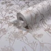 Vliestapete Floral Wildblumen Creme Gold Metallic 82463