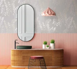 Vliestapete Floral Zweige Grau Gold Metallic 82343