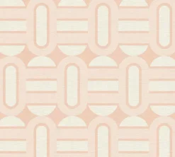 Vliestapete Formen Grafisch Rosa Creme 39536-5