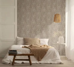 Vliestapete Geometrisch Streifen Grau Braun 81621