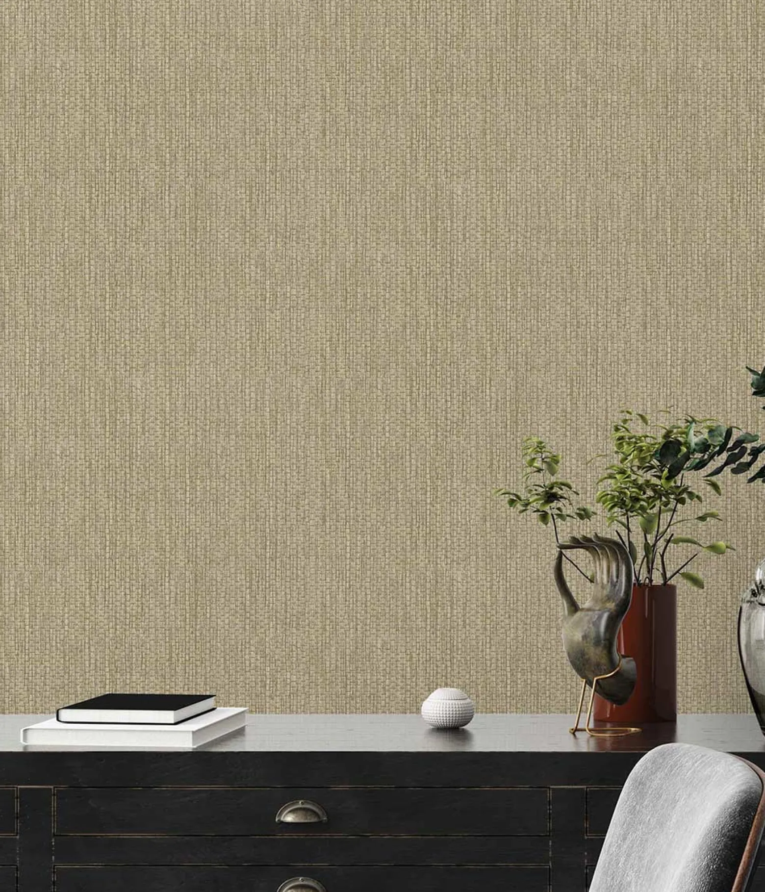 Vliestapete Gewebe Beige Grau 38612-4