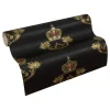 Vliestapete Glööckler Barock Krone schwarz Metallic 54854