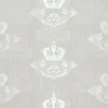 Vliestapete Glööckler Barock Krone hellgrau Metallic 54858