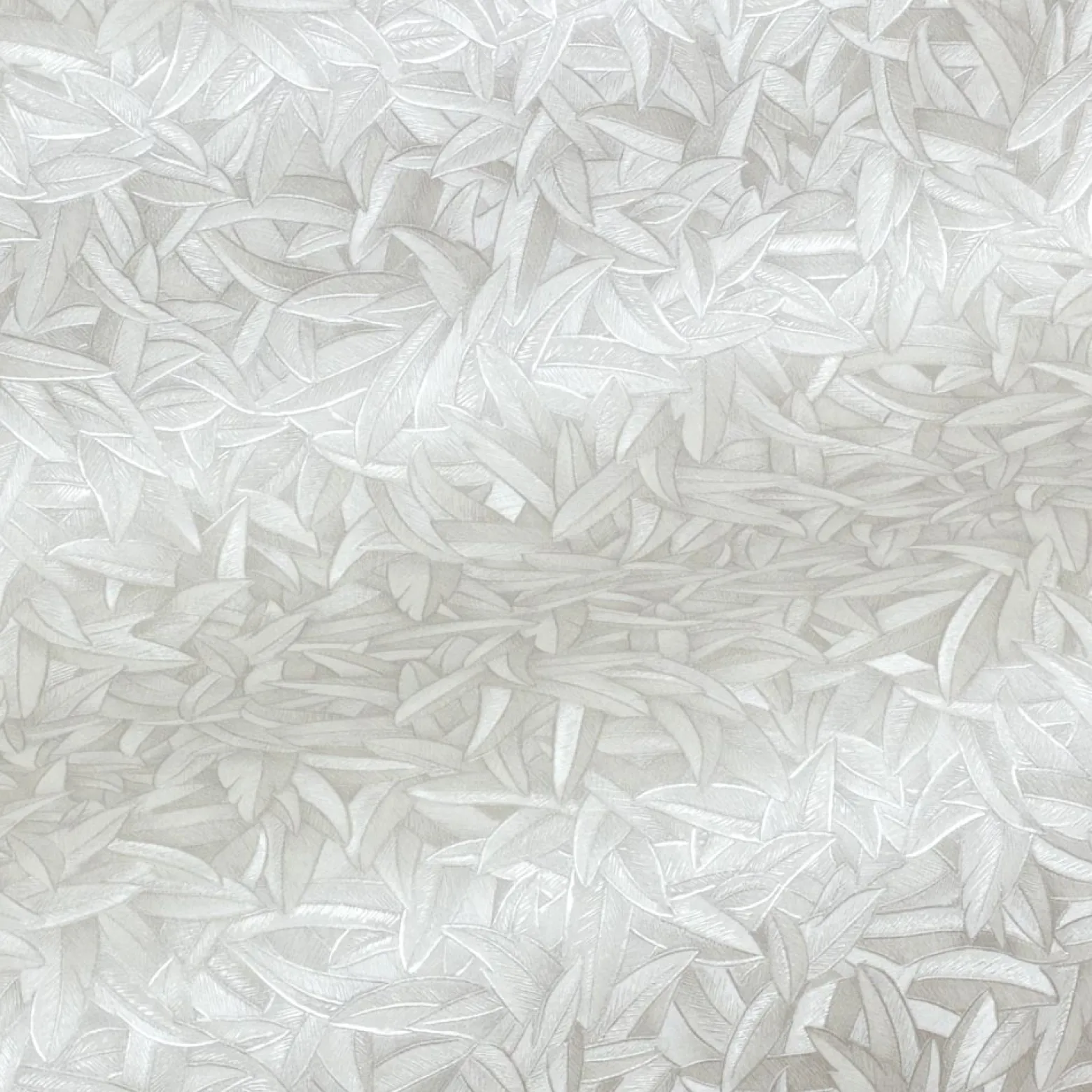 Vliestapete Glööckler Blätter Federn silber Metallic 54844