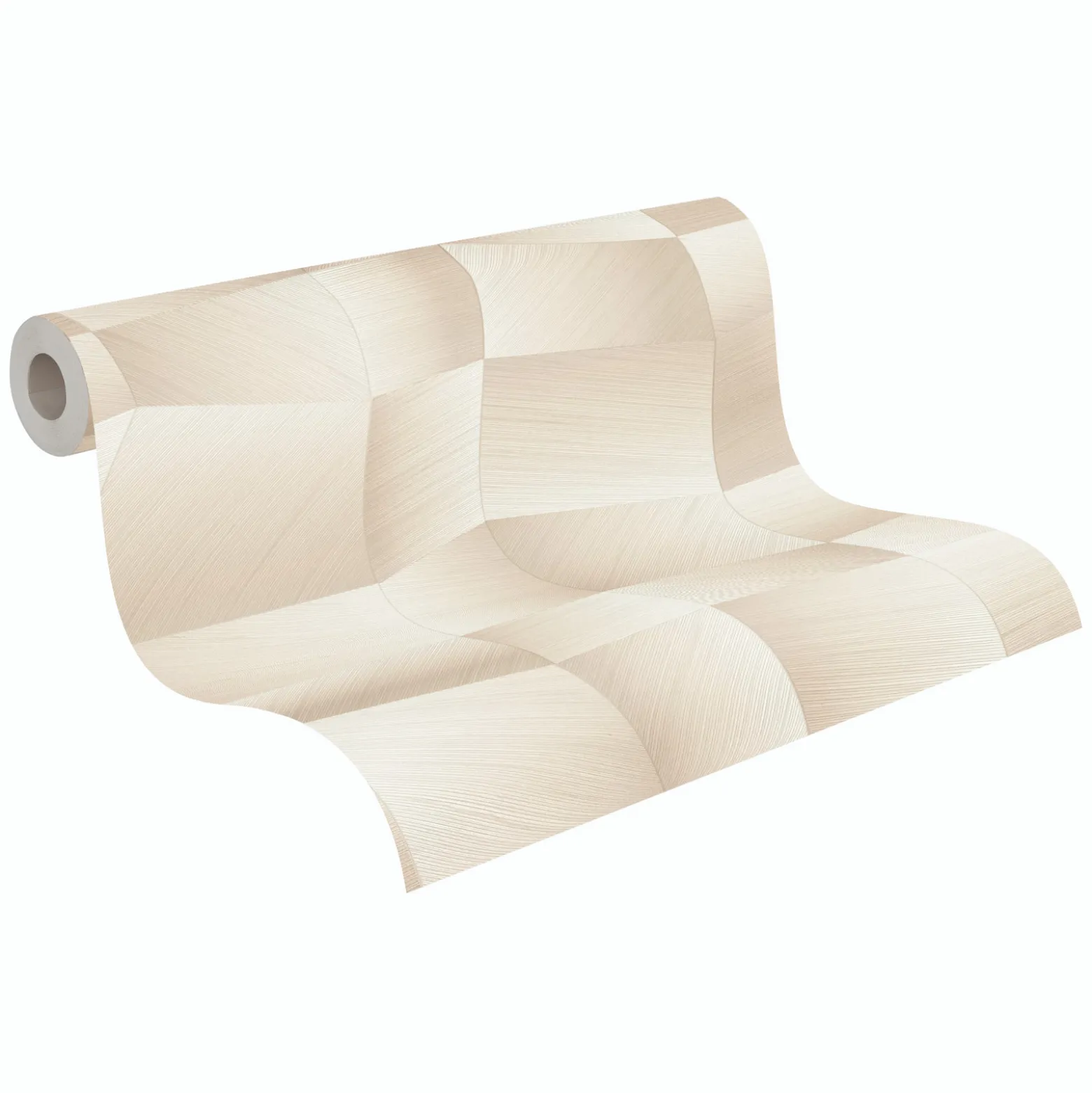 Vliestapete Grafik Abstrakt Beige Creme Metallic 79197-4