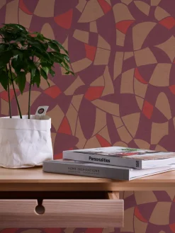 Vliestapete Grafik Abstrakt Rot Braun Orange 39093-1