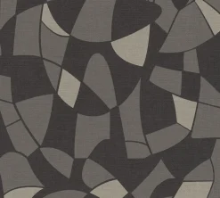 Vliestapete Grafik Abstrakt Schwarz Grau Beige 39093-4