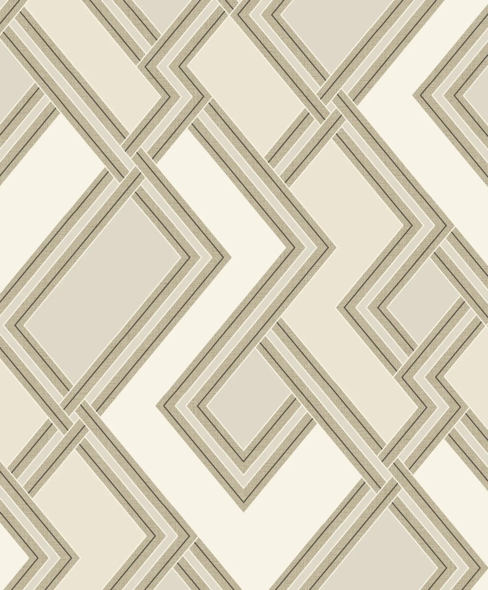 Vliestapete Grafik Art Deco Beige Gold Metallic 177505