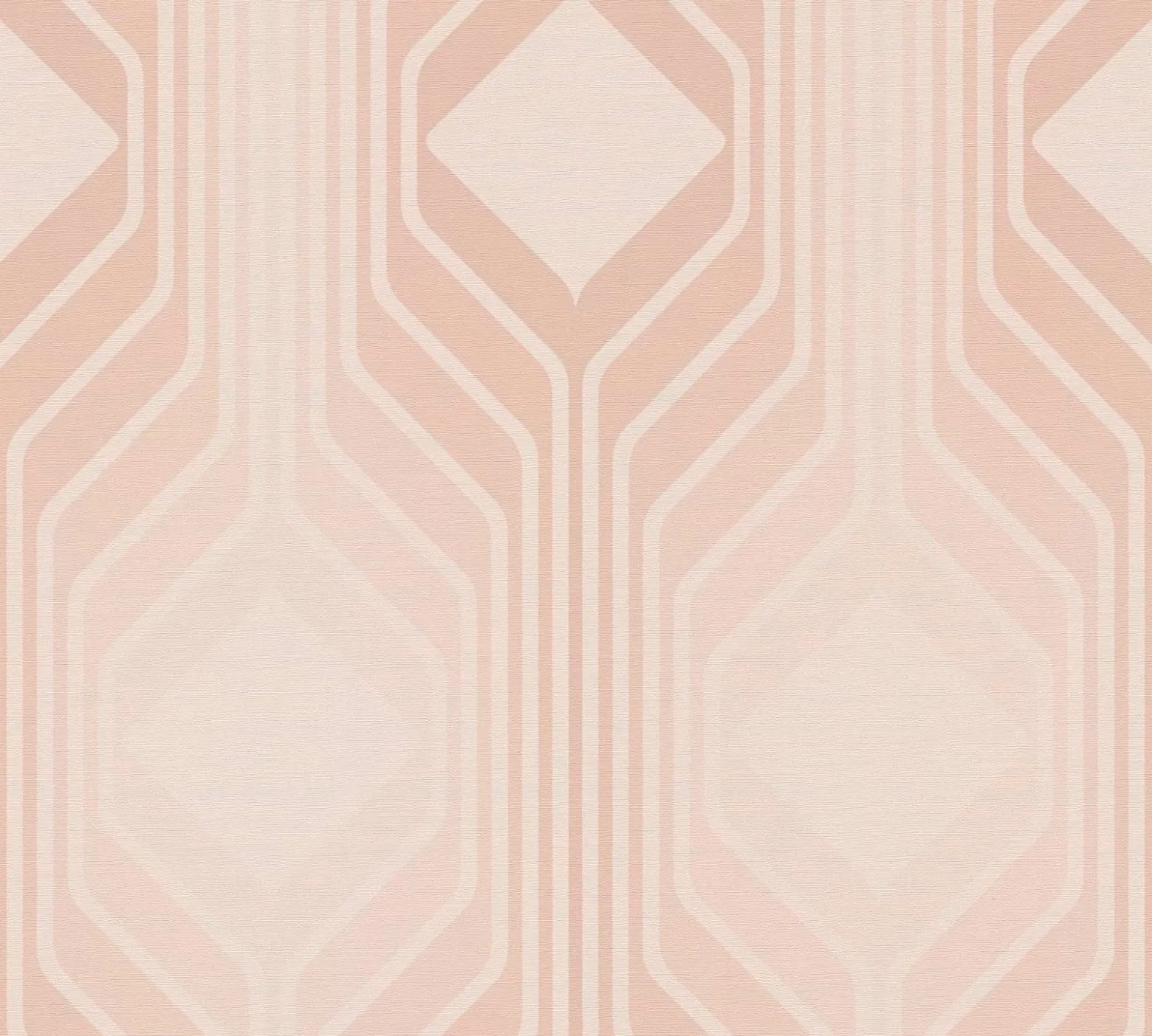 Vliestapete Grafik Art Deco Rosa Creme 39532-5