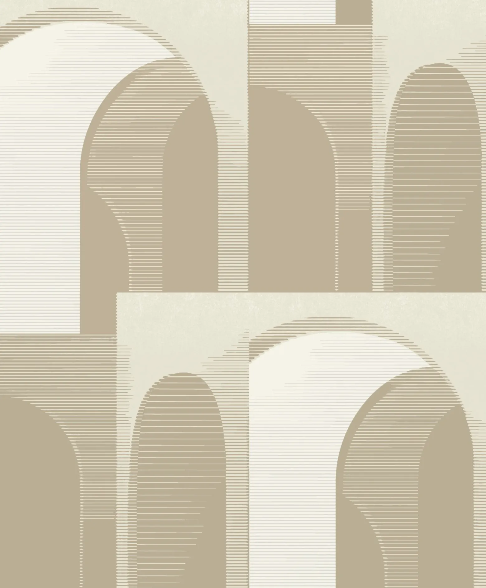 Vliestapete Grafik Bögen Beige Gold Silber Metallic A63302