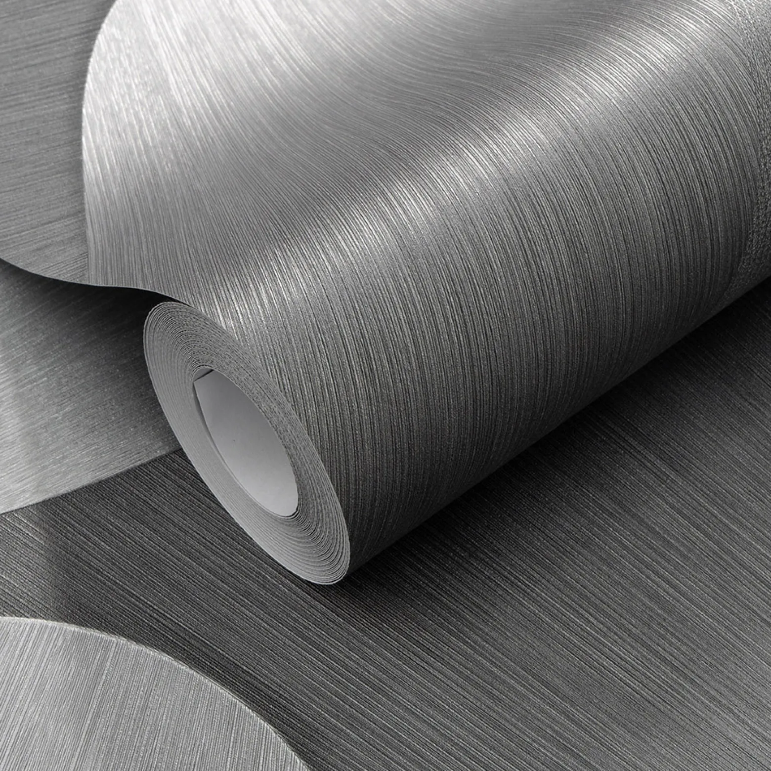 Vliestapete Grafik 3D-Effekt Grau Silber Metallic 10423-29