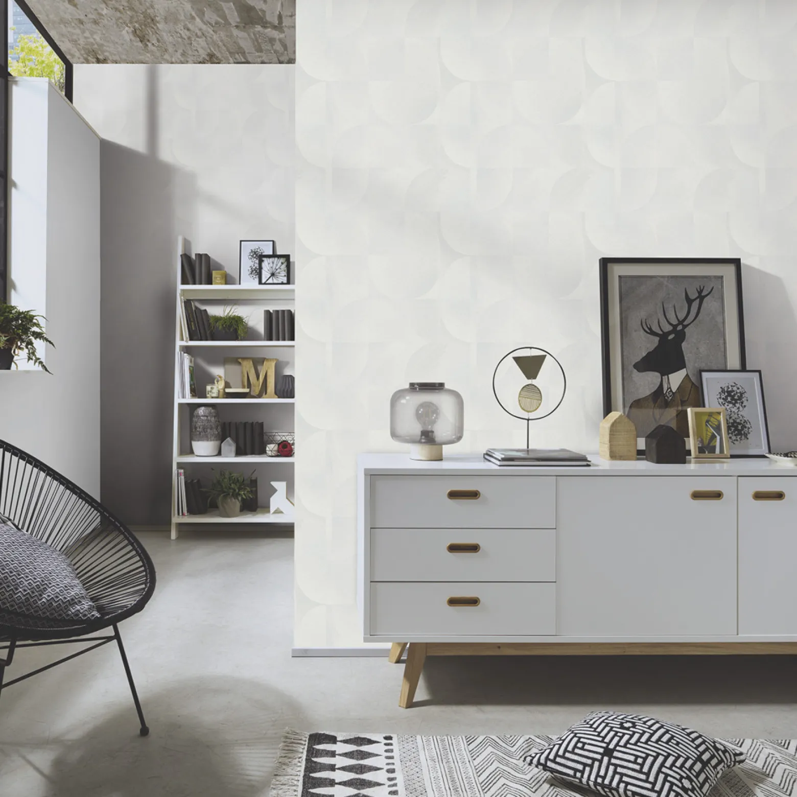 Vliestapete Grafik 3D-Effekt Struktur Creme 10392-31