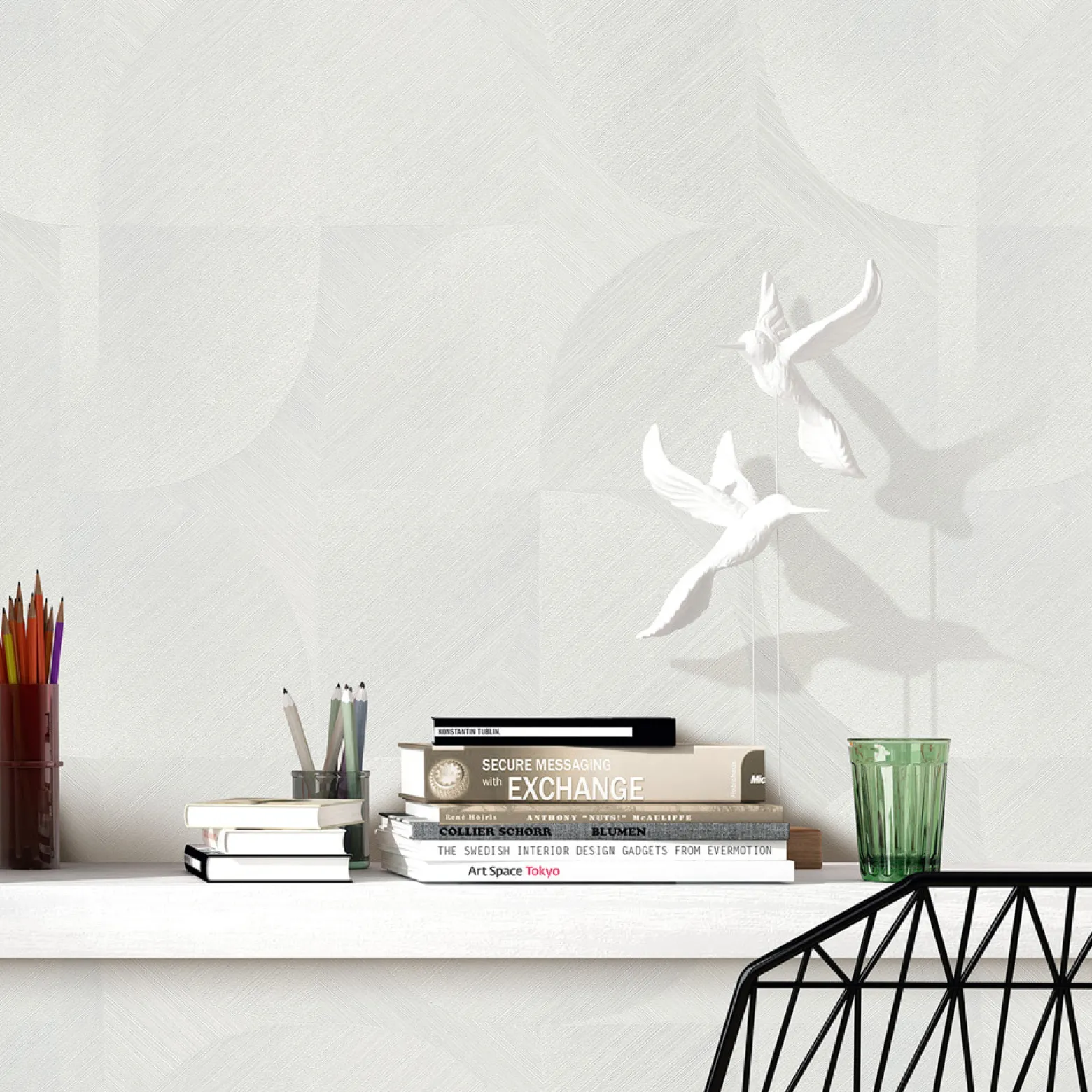 Vliestapete Grafik 3D-Effekt Struktur Creme 10392-31